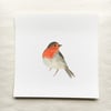 Watercolour robin giclée print