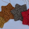 Christmas crochet stars