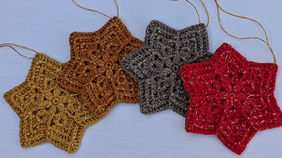 Christmas crochet stars