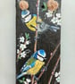 'Blossom & Blue Tits' Original Painting on Welsh Slate - Image 2