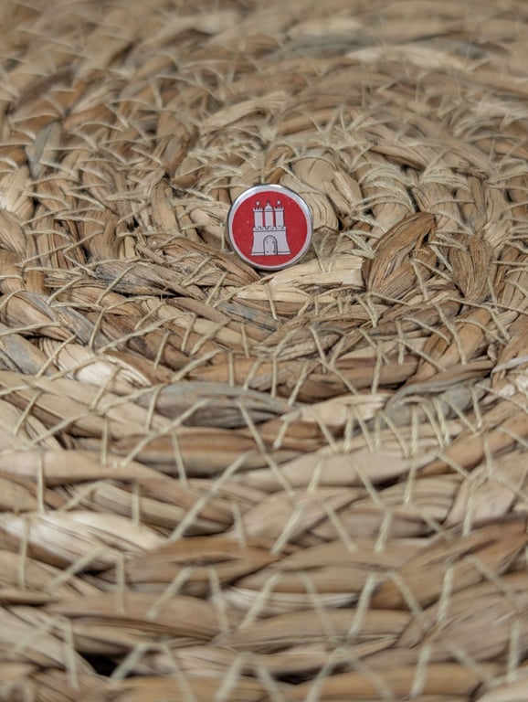 Hamburg Flag Map Pin – Germany State Travel Map Push Pin for Wooden Maps