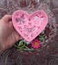 Bows Pink hand-painted ceramic ring jewellery dish - Image 4