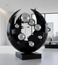 Orbital Echoes Handcrafted Circular Sculpture Modern Statement Art