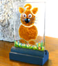 UNIQUE: Handmade Fused Glass 'KITTEN' Picture.