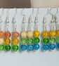 Gorgeous Orange Spectrum Earrings - Silver tone No7  - Image 2