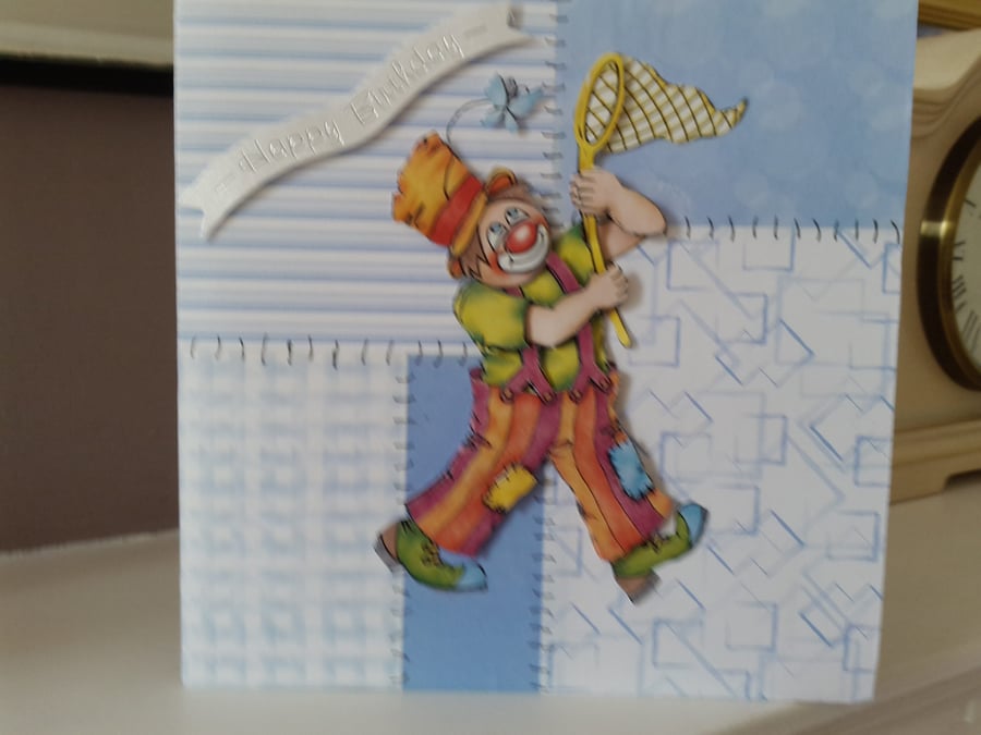 Fun Clown birthday card