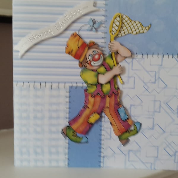 Fun Clown birthday card