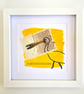 Ibis; framed image, mounted, and printed on card and handmade paper - Image 3