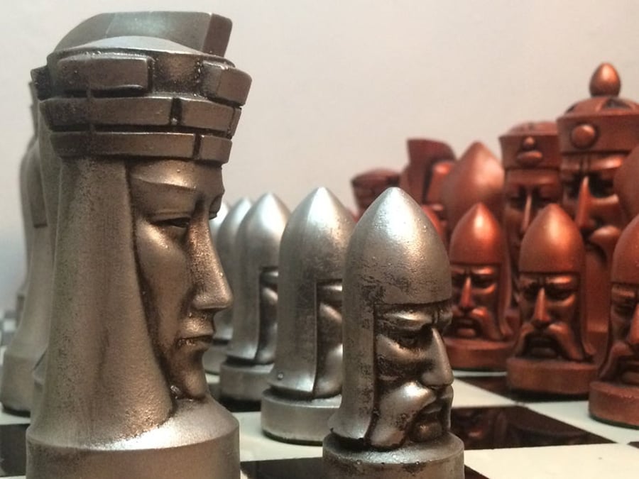 The Gothic Chess pieces designed by Peter Ganine - A must for Star Trek Fans 