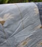 Blue and White Cotton Patchwork Lap Quilt - Image 7