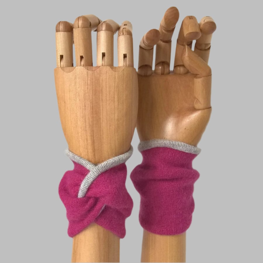 Cashmere Pulse Point Cuffs, Wrist Warmers