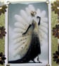 Art Deco Style Lady - Hand Crafted Decoupage Greeting Card - Blank 3282