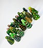 Handmade Christmas lamp work glass beads