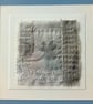Textile Art with Hand Printed Clover Leaf  - Image 1
