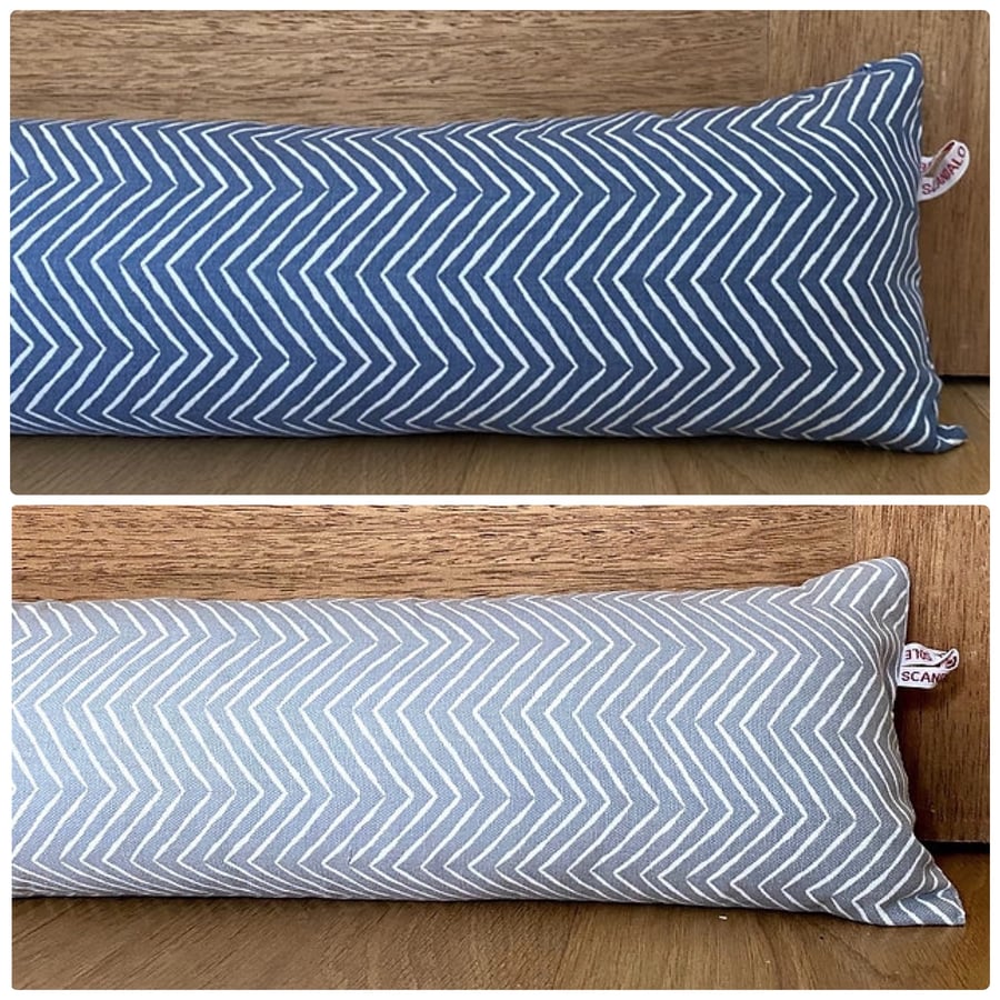 Long draught stopper UK, custom length draft excluder heavy door sausage