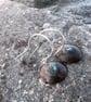 Copper Verdigris Dangle Earrings - Image 4