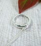 Silver Circle Necklace with 'Eternal Love' Message Inside - Image 2