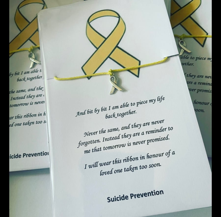 Suicide prevention awareness wish bracelet sentimental gift bracelet wish 