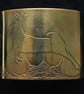 Large Brass Stag Cuff - large size - Image 1