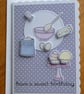 Have a Sweet Birthday Card - Pink Mixing Bowl & Cup Cakes - Image 1