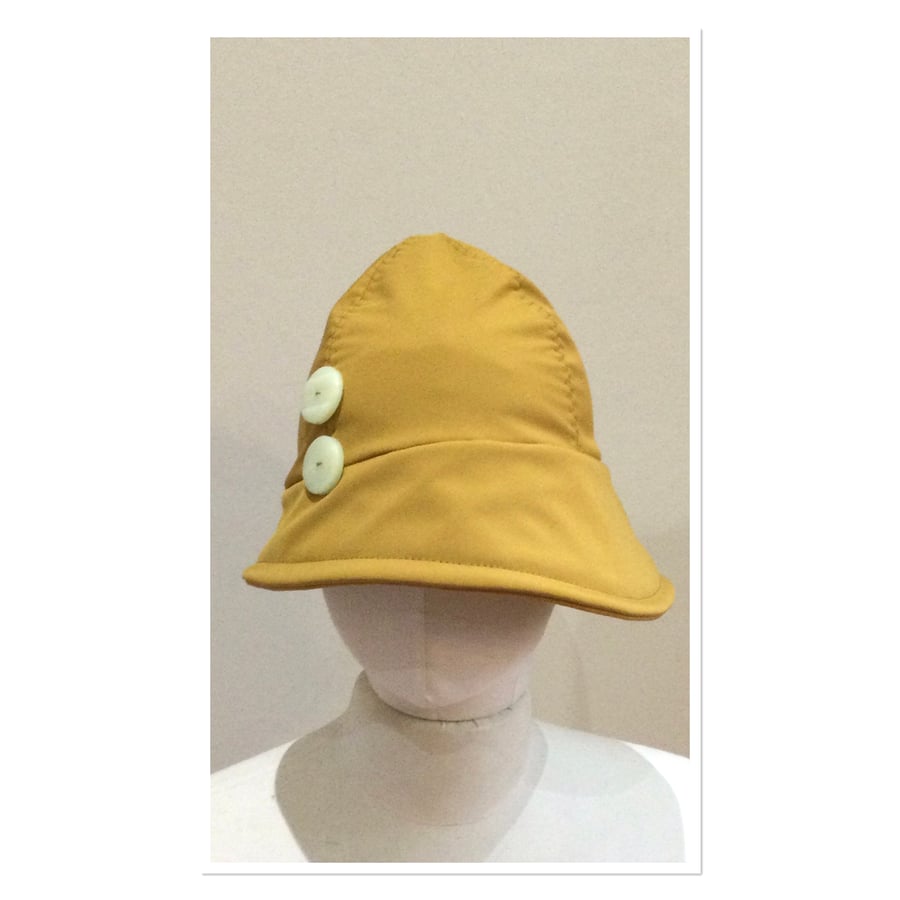 Rain Hat Mustard Soft Shell