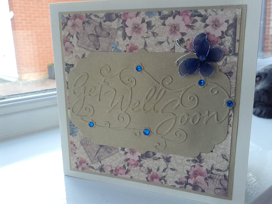 Butterfly get well card