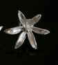 Star of Bethlehem Flower stud earrings made from Silver - Image 4