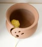 3D Printed wooden yarn bowl with lid - small - Image 2