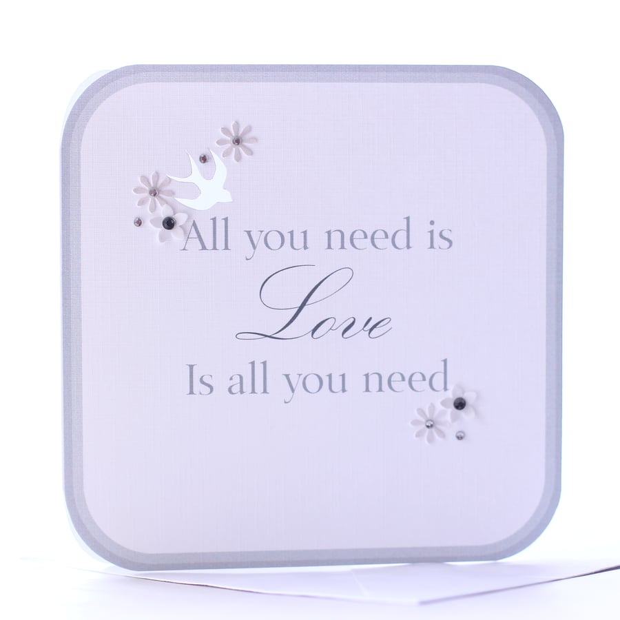 New For 2013 - 'Love' An Engagement Congratulations Greetings Card