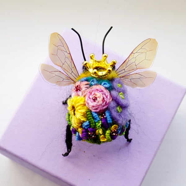 Embroidered Queen Bee 