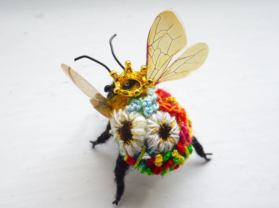 Embroidered Queen Bee