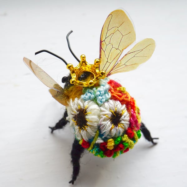 Embroidered Queen Bee