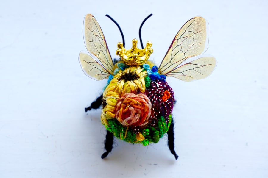 Embroidered Queen Bee 