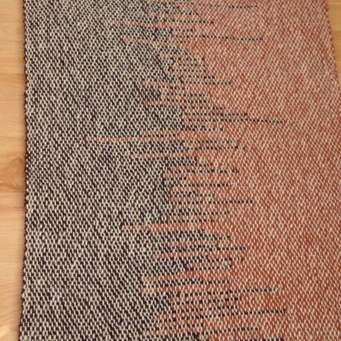 Long Hand Woven Rug - Purple and Pink