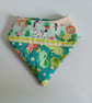 Bandana bib, new baby gift,  bib, patchwork, quilted bib, reversible bandana bib