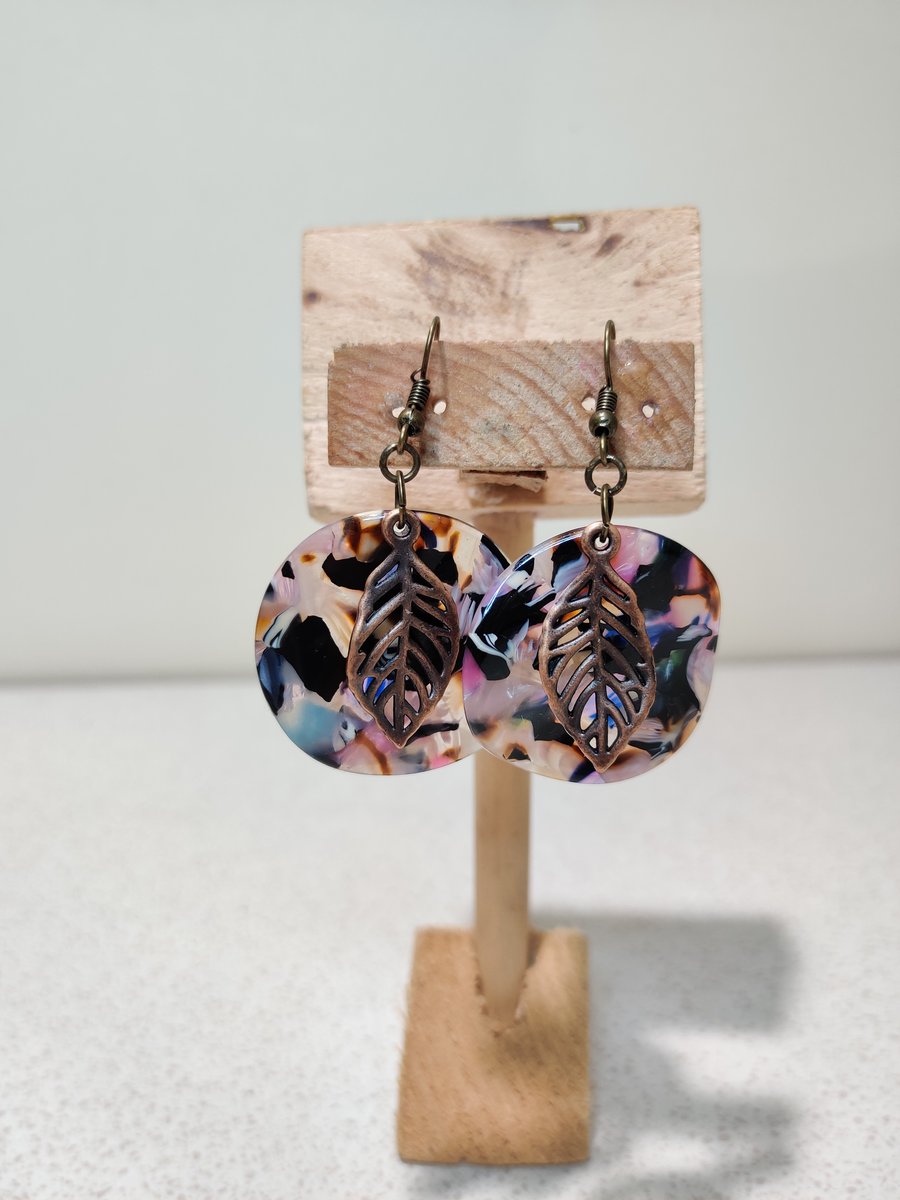 Acrylic dangle earrings