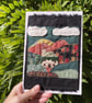 Textile house in the mountains card