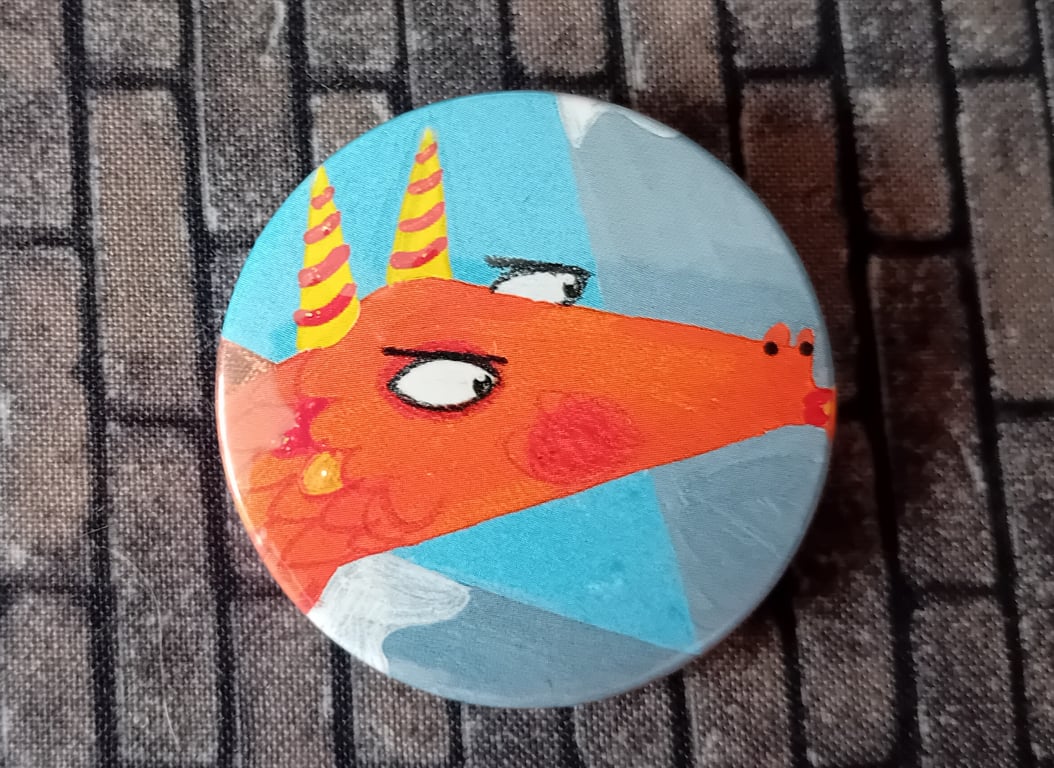 Picture Book  Badge - Dragon