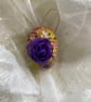 4 solid wooden decorated eggs - Image 4