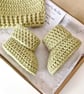 Baby Beanie Hat & Booties Gift – Crochet Newborn to 6 Months Set - Image 4