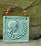 Zodiac Pottery Wall decor Zodiac VIRGO wall hanging with gift box - Image 1