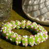 Zesty Lime Lampwork Bracelet