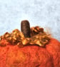 Pumpkin - Needle felted, Large Halloween Décor, Autumn Colours, Handmade. - Image 5