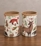 Woodland Animal Handmade Recycled Eco-Friendly Indoor Kitchen Herb Gift Set - Image 3