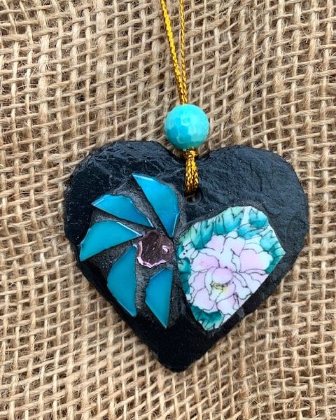 Summer Seconds Mosaic Heart