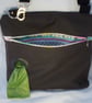 Wax Cotton Crossbody Dog Walking bag - Brown 2 - Image 4