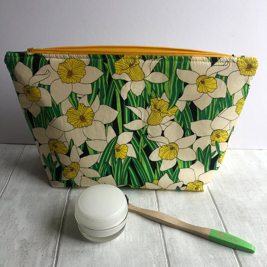 Daffodil designed Fabric Toiletry Bag