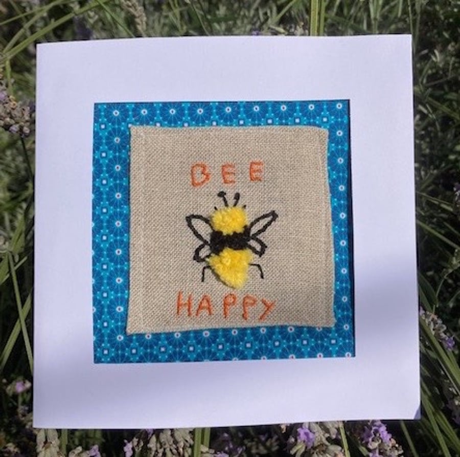 Bee happy card