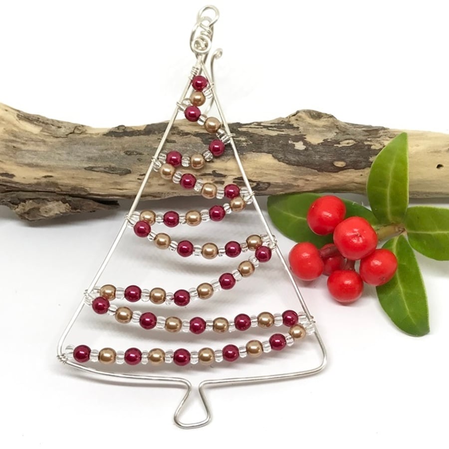 Christmas Tree, Hanging Decoration, Silver Plated