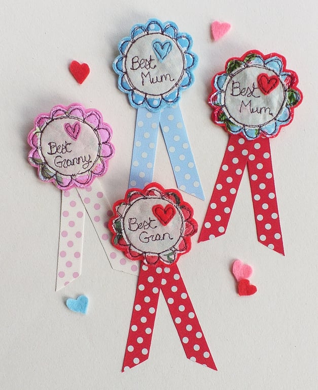 Best Mum, Gran or Teacher Rosette